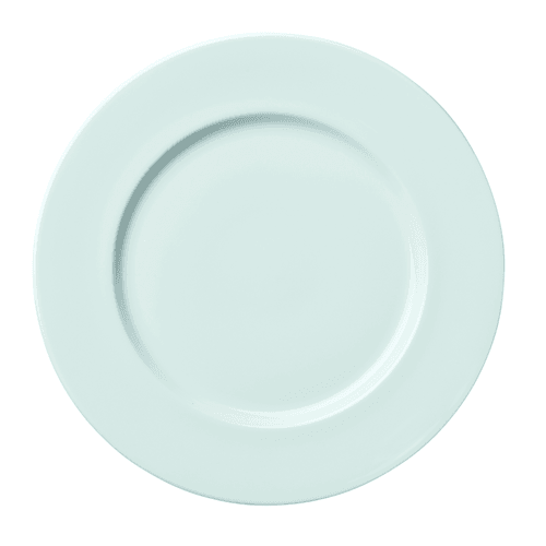 Oneida L7320000152 Sentosa Round Rimmed Plate, 10-3/5", Bright White
