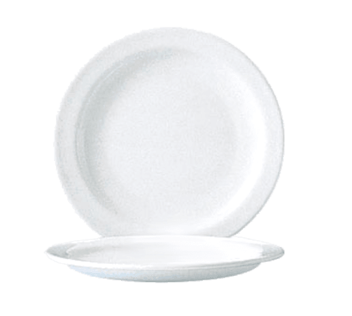 Arc Cardinal 58621 Restaurant WhiteNarrow Rim Plate, 6", White (Case of 24)