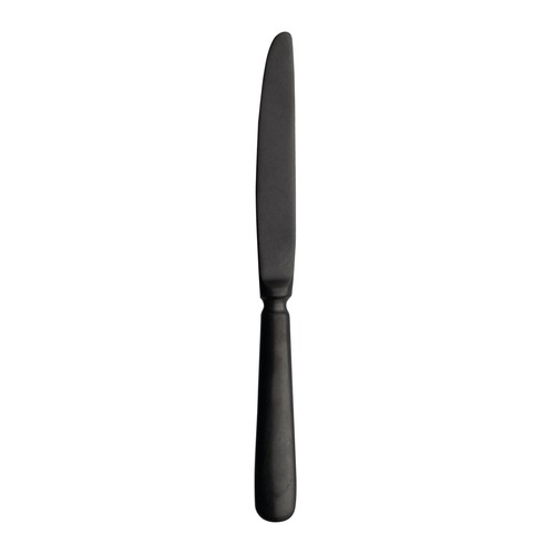 Arc Cardinal MB251 Baguette Black Dessert Knife, 8", Matte Black (Case of 12)