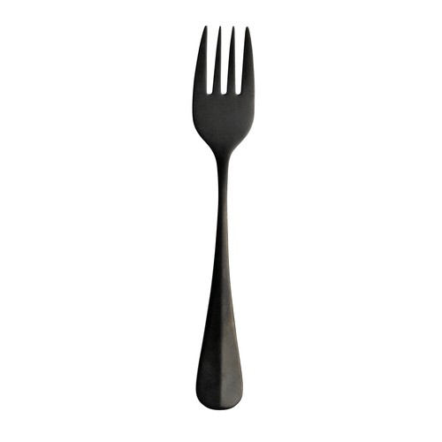 Arc Cardinal MB254 Baguette Black Cake Fork, 5-3/4", Matte Black (Case of 12)