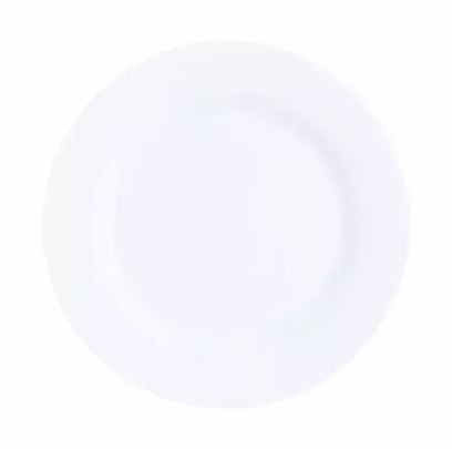 Arc Cardinal V1536 Intensity White Banquet Plate, 10", White (Case of 12)
