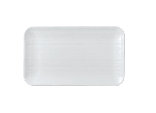 Arc Cardinal FN881 Organic White Rectangular Coupe Plate, 10-5/8"X6-1/4", White (Case of 12)
