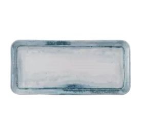 Arc Cardinal FN496 Finca Limestone Rectangular Plate, 10-5/8"X 6-1/4", Blue (Case of 12)