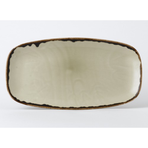 Arc Cardinal HL355 Harvest Linen Chef's Plate, 13-7/8"X7-3/8", Linen (Case of 6)