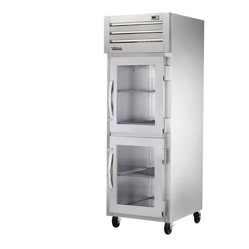 True STG1R-2HG-HC 27-1/2" One Section Reach-In Refrigerator, Silver