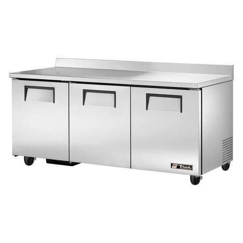 True TWT-72-HC 72" Three Solid Door Worktop Refrigerator