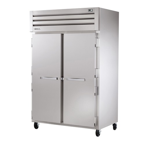 True STR2R-2S-HC 52 3/5" Stainless Steel Two Section Reach-In Refrigerator