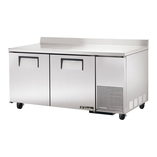 True TWT-67-HC 67" Two Solid Door Worktop Refrigerator