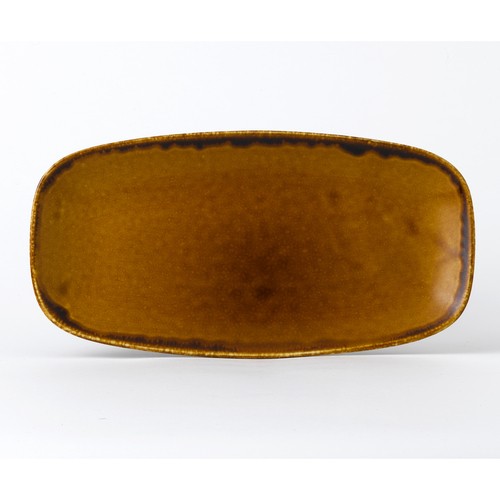 Arc Cardinal HB298 Harvest Brown Oblong Chef's Plate, 11-3/4"X6", Brown (Case of 12)