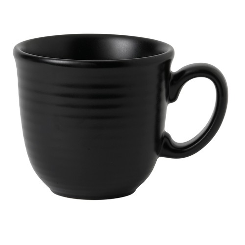 Arc Cardinal FM752 Evo Jet Mug w/ Handle, 11-1/4oz, Black (Case of 24)