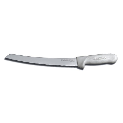 Dexter Russell 18173 Sani-Safe® Bread Knife, Scalloped, 10", White
