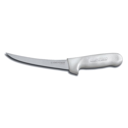 Dexter Russell 1493 Sani-Safe Narrow Curved Boning Knife, 6", White