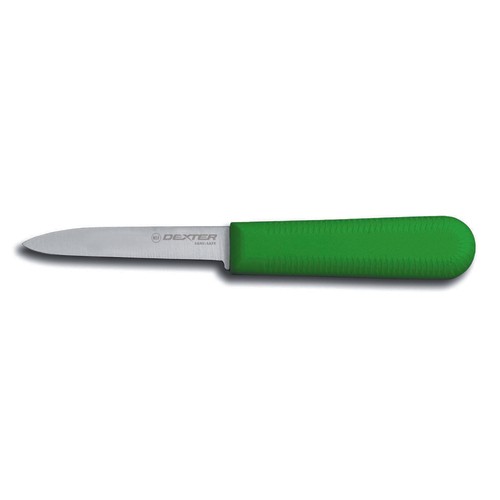Dexter Russell 15303G Sani-Safe Cook's Style Paring Knife, 3-1/4", Green