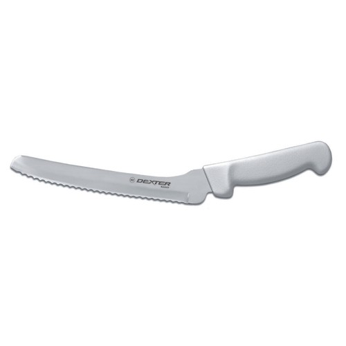 Dexter Russell 31606 (P94807) Basics® Scalloped Offset Bread Knife, 8", White