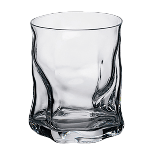 Steelite 4942Q362 Sorgente Double Old Fashioned Glass, 14-1/4oz, Clear (Case of 6)
