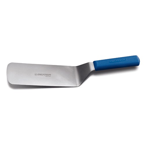 Dexter Russell 19693C Sani-Safe (19693C) 8"X3" Cake Turner w/ Blue Handle