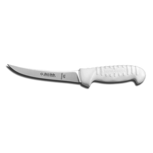 Dexter Russell 1663 Sani-Safe Curved Flexible Boning Knife, 6", White