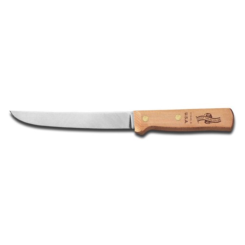 Dexter Russell 1255 Traditional Wide Stiff Boning Knife, 6", Beech Handle