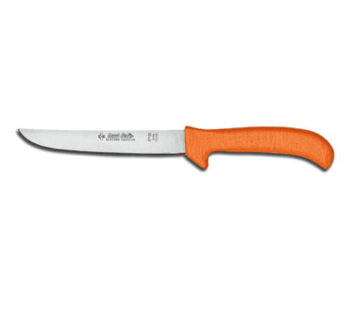 Dexter Russell 11243 Sani-Safe Wide Stiff Boning Poultry Knife, 6", Orange