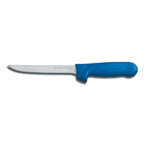 Dexter Russell 1563C (S136NC-PCP) Sani-Safe Narrow Boning Knife, 6", Blue