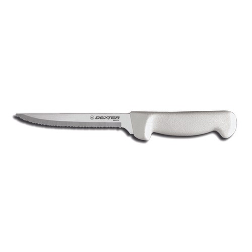 Dexter Russell 31628 (P94848) Basics® Utility Knife, 8", Scalloped, White