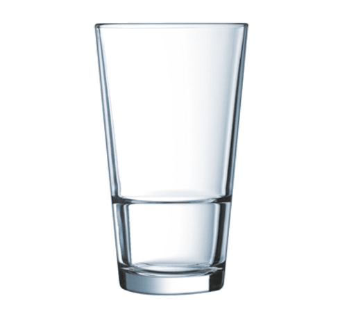 Arc Cardinal H3089 Arcoroc Cooler Glass, Stackable, 16oz, Clear (Case of 12)