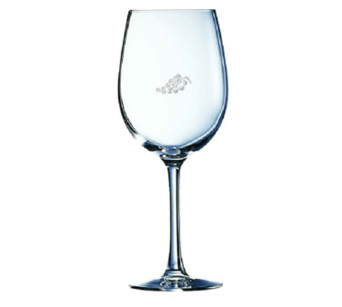 Arc Cardinal L0571 Cabernet Wine Glass w/ Grape Logo, 16oz, Clear (Case of 12)