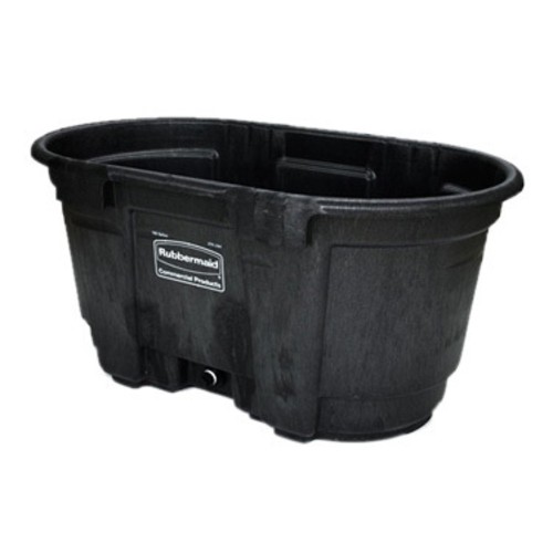 Rubbermaid FG424288BLA Stock Tank, 100 Gallon Capacity, Black