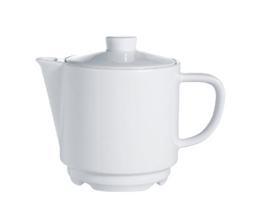 Arc Cardinal R0819 Candour Teapot w/ Lid, 15oz, White (Case of 8)
