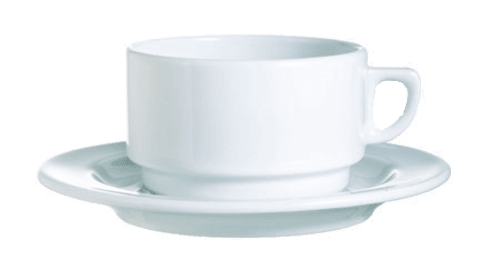 Arc Cardinal R0833 Candour Saucer, 6-1/2", White (Case of 24)