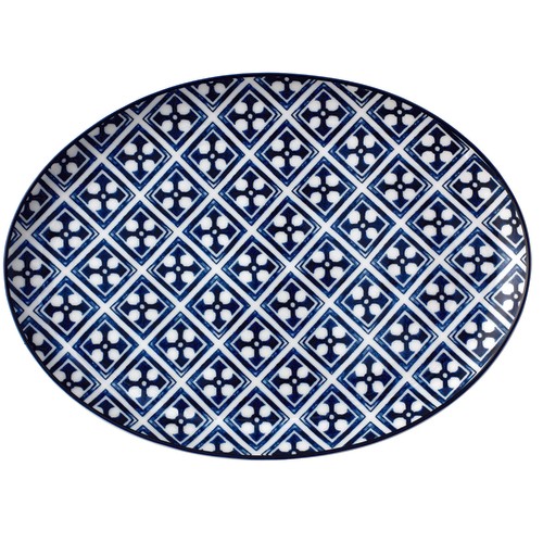 Arc Cardinal FK645 Candour Azure Oval Coupe Platter, 12-1/4" (Case of 12)