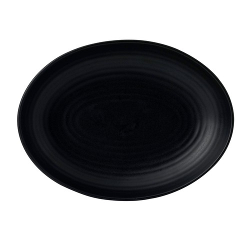 Arc Cardinal EJ267 Evo Jet Oval Bowl, 38-3/4oz, 10-1/2", Black (Case of 12)