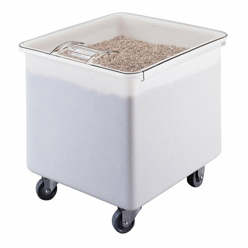 Cambro IB32148 Mobile Ingredient Bin w/ Clear Cover, 32gal, White