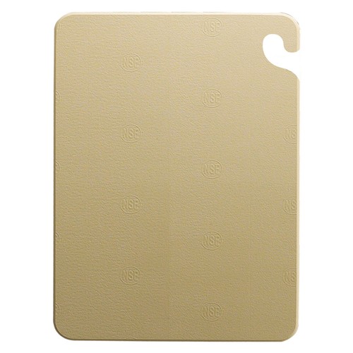 San Jamar CB121812BR Cut-N-Carry Cutting Board, 12"X18"X1/2", Brown
