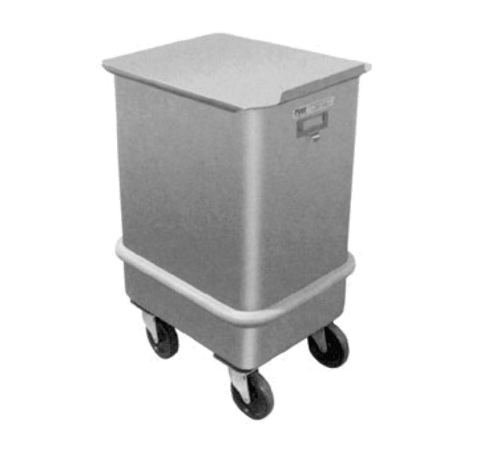 Piper Products 47-75 Mobile Ingredient Bin, 75-lbs Capacity, Stainless Steel