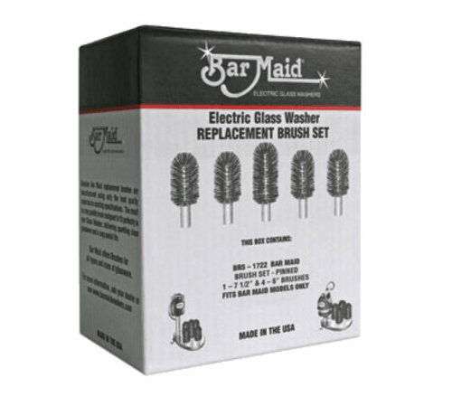 Bar Maid BRS-1722 Glass Washer Replacement Brush, Set of 4