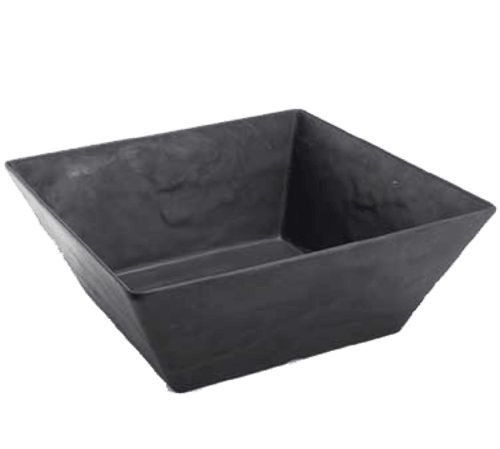 American Metalcraft FSMEL117 Endurance Square Bowl, 228oz, Faux Slate Black
