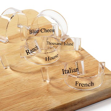 G.E.T. CLIPS-8-CL Labels for Salad Dressing Bottles (Set of 8)