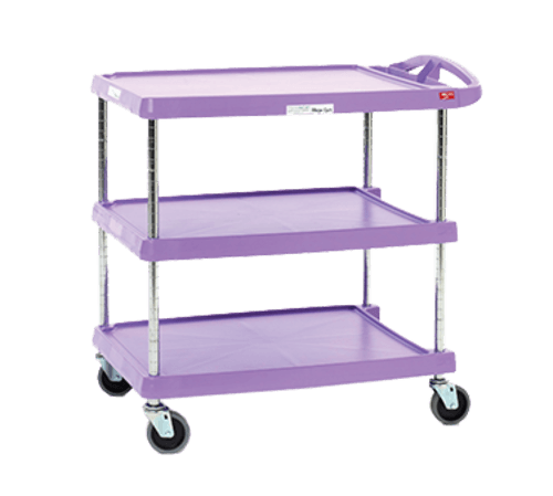 Metro MY2030-34AP myCart "Allergen Free Zone" Utility Cart, 400lbs, Purple