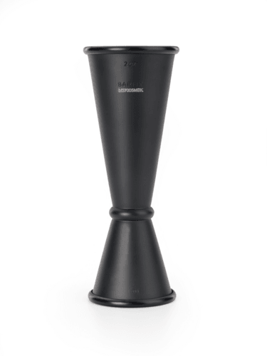 Mercer Culinary M37005MBK Barfly Japanese Style Jigger, 1oz & 2oz, Black