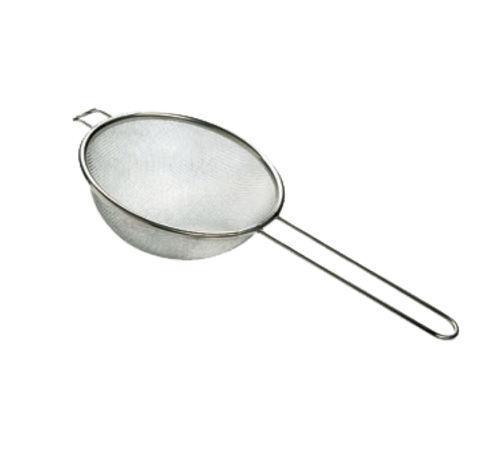 Matfer 020422 Strainer w/ Pan Hook, 4", Stainless Steel Mesh