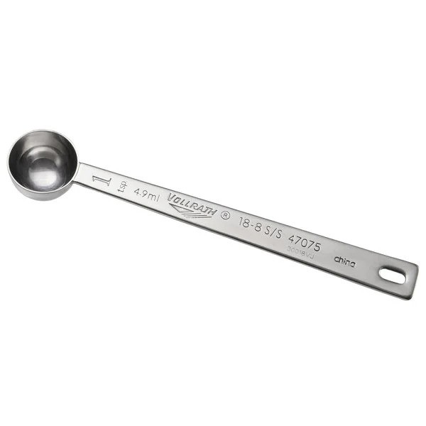Vollrath 47075-01 HD Round Measuring Spoon 1 Teaspoon