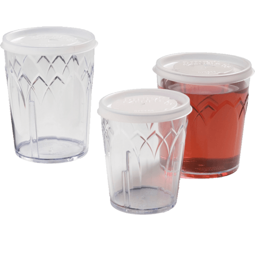 Dinex DX5600ST8714 Fenwick Disposable Lid w/ Straw Slot, 6oz (Case of 1000)
