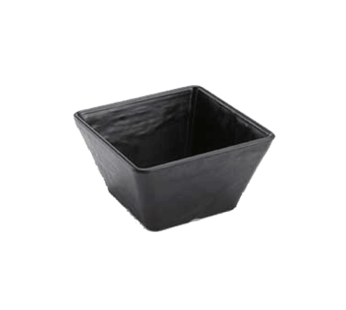 American Metalcraft FSMEL53 Melamine Bowl, Faux Slate, 23oz, Black