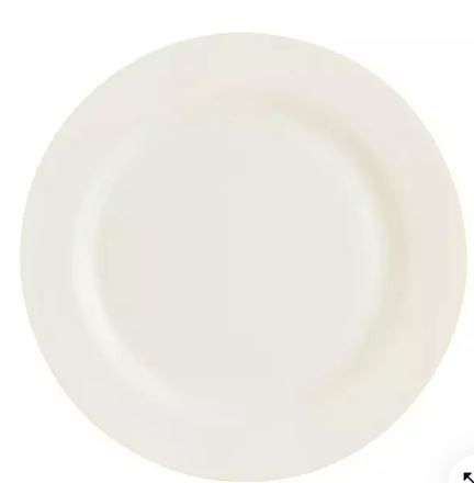 Arc Cardinal V1653 Intensity White Dinner Plate, 10-1/4", White (Case of 12)