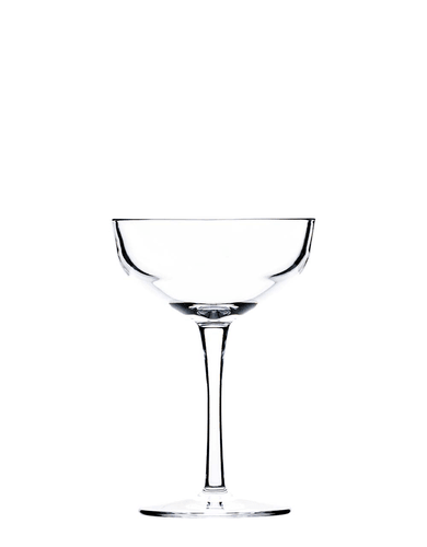 Hospitality HUF100-012 Revel Coupe Glass, Plastic, 8oz, Clear (Case of 12)