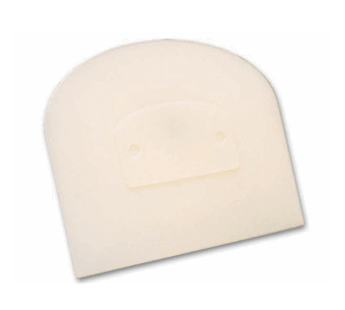 Matfer 112840 Dough Scraper, 4-3/4"L x 3-3/4"W, White