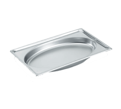 Vollrath 3101020 Super Pan Super Shape Oval Pan, Full Size, 4.8qt, Stainless Steel
