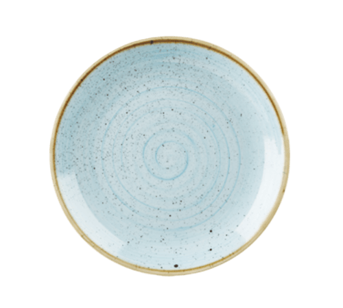 Churchill SDESEV121 Stonecast Coupe Plate, 12-3/4", Duck Egg Blue (Case of 6)