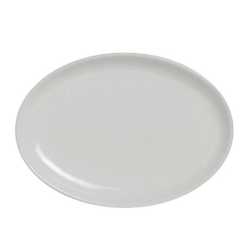 Steelite 6940E641 Varick Alpha Ceram Oval Platter, 13-1/2"X 8-1/2", White